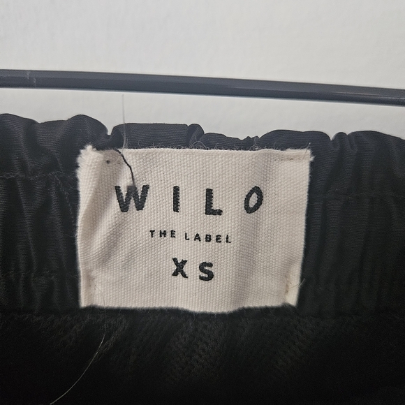 Anthropologie Wilo The Label Black Nylon Parachute Jogger Size XS - Picture 9 of 11
